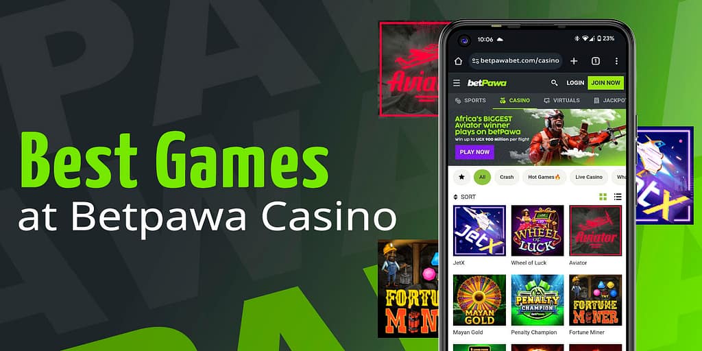 Casino games at Betpawa
