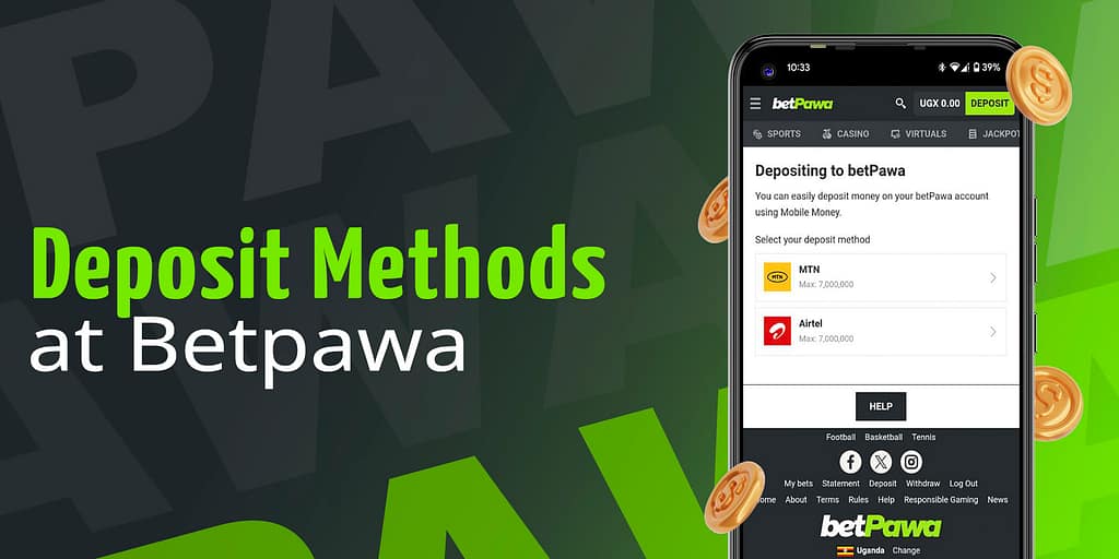 Methods to top up your Betpawa account