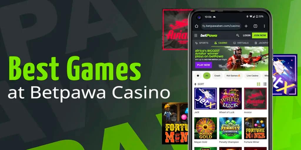 Casino games at Betpawa